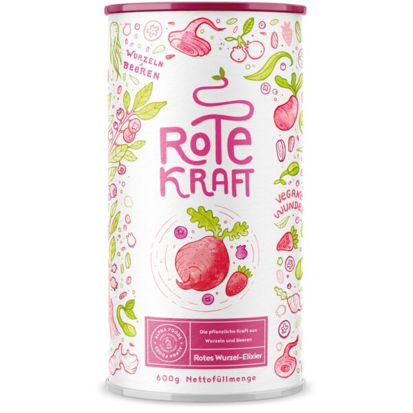 ALPHA FOODS Rote Kraft Kurkuma + Maca + Acai + Protein vegan