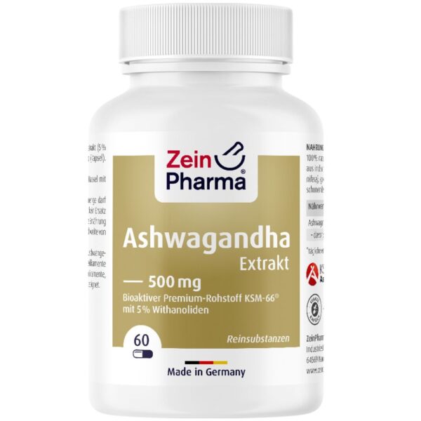 ZeinPharma® Ashwagandha Extrakt 500 mg