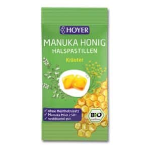 HOYER MANUKA HONIG Halspastillen Kräuter