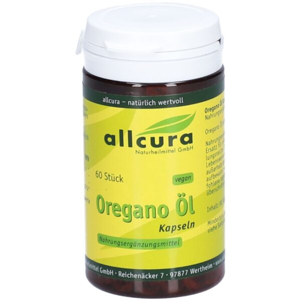 allcura Oregano Öl Kapseln vegan