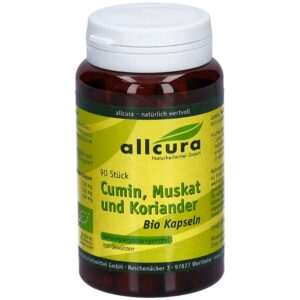 allcura Cumin Muskat und Koriander Bio Kapseln