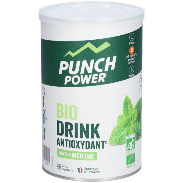 PUNCH POWER Bio-Energie- und Antioxidantiengetränk mit Minzgeschmack