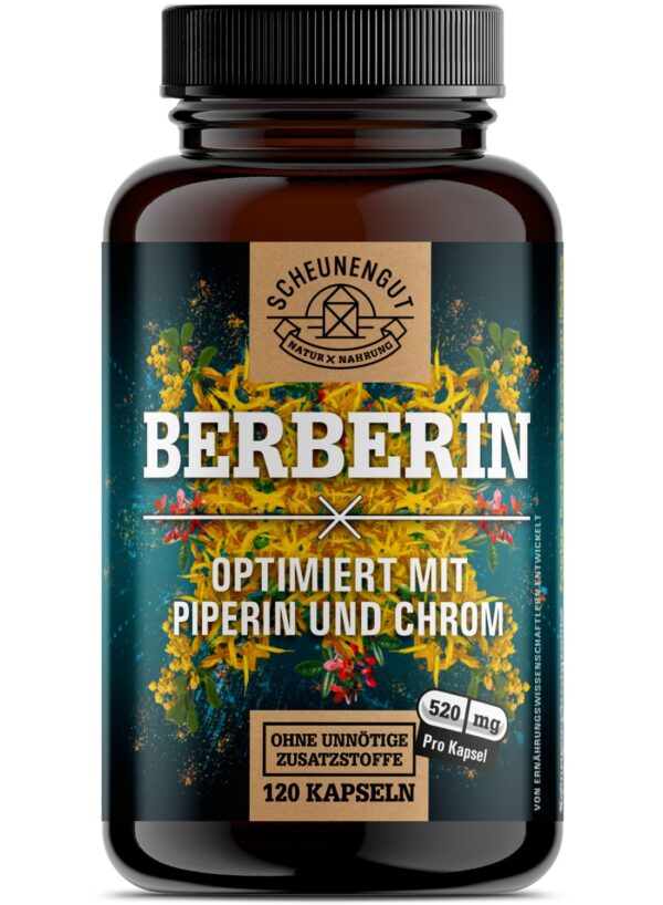 Scheunengut® Berberin | Optimiert mit Piperin & Chrom