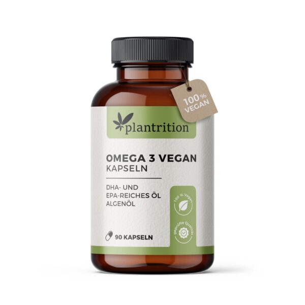 plantrition Vegane Omega 3 Algenöl  Kapseln