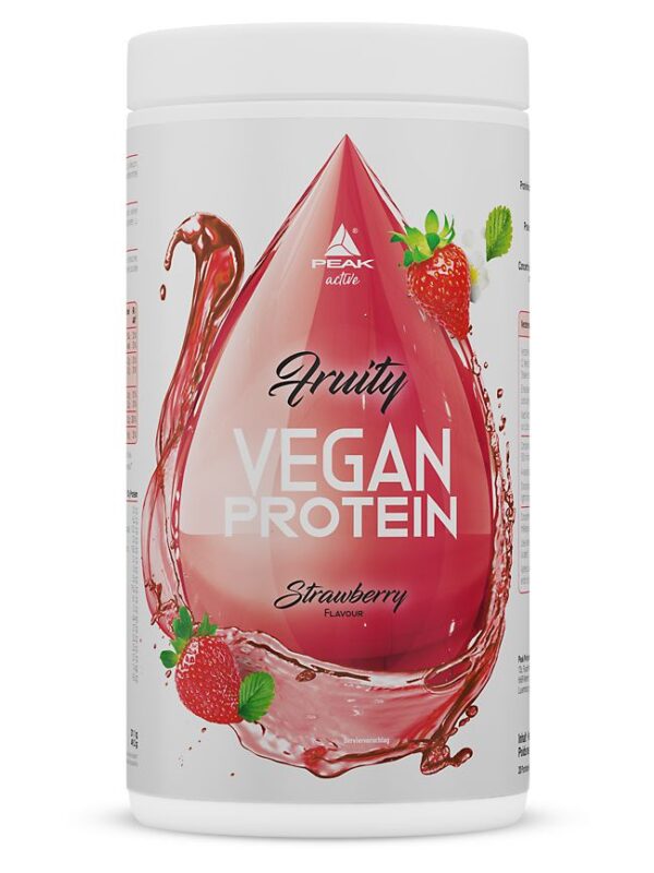 PEAK Fruity Vegan Protein - Geschmack Strawberry