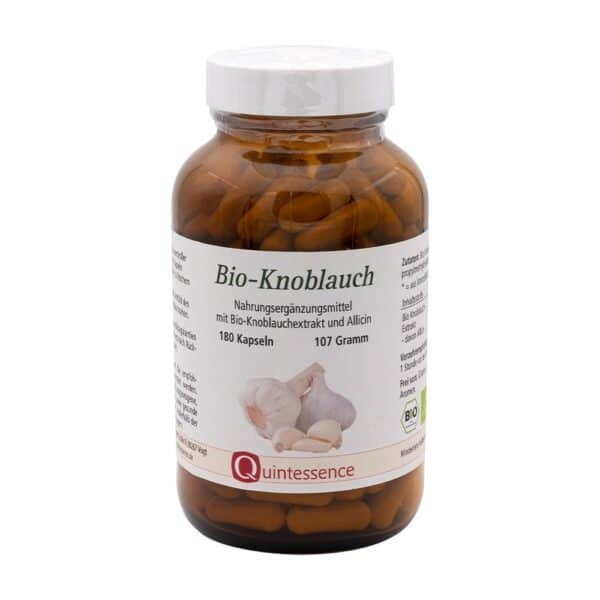 Bio-Knoblauch Kapseln in Bioqualität von Quintessence