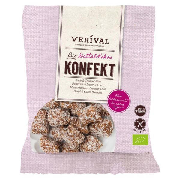 Verival Dattel-Kokos Konfekt glutenfrei