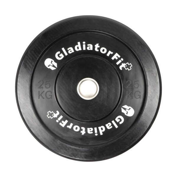 Olympische Scheibe schwarz Gummi "Bumper Plate" O 51mm