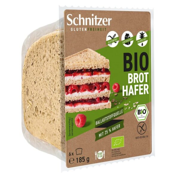 Schnitzer Brot Hafer in Scheiben glutenfrei