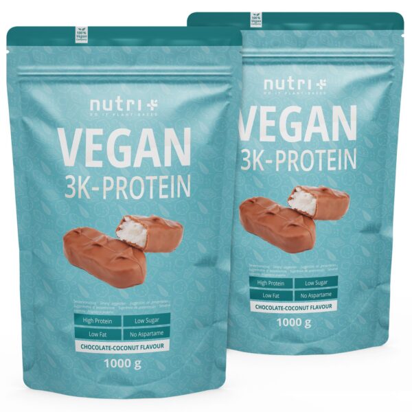 Nutri+ Vegan 3K Proteinpulver - Mehrkomponenten Protein