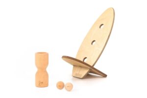 rollholz Balance Board Set klein Buche helles Brett