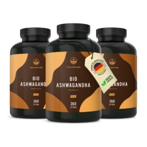 TRUE NATURE® Bio Ashwagandha Kapseln - Vegan & Made in Germany