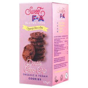 Sweet FA glutenfreie vegane Bio Double Choc-Chip Kekse