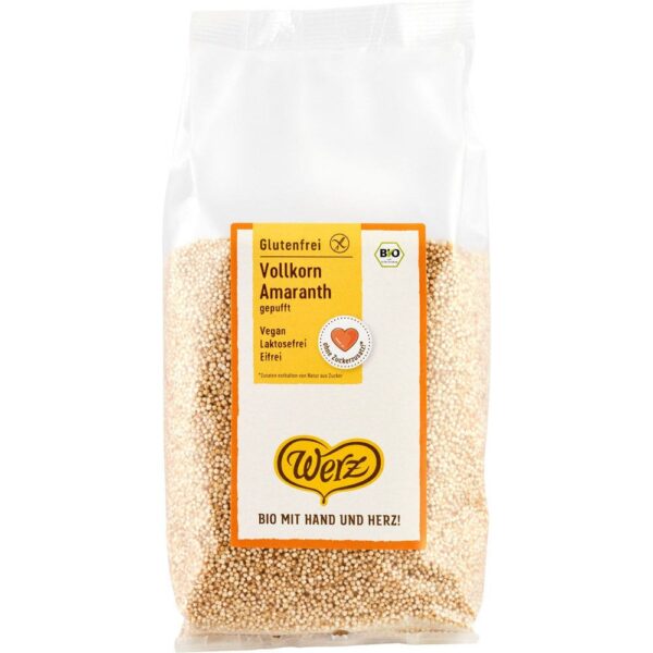 Werz Amaranth VK gepufft glutenfrei