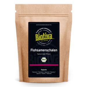 Biotiva Flohsamenschalen Kapseln Bio