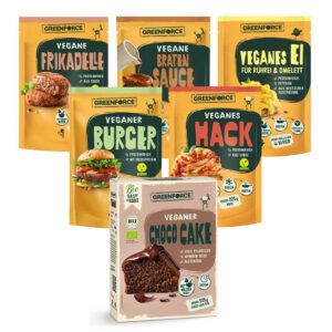 GREENFORCE Starter Box - Fleischersatz - Veganes Pulver auf Erbsenbasis