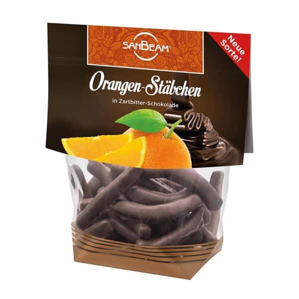 Sanbeam Orangen-Stäbchen in Zartbitterschokolade