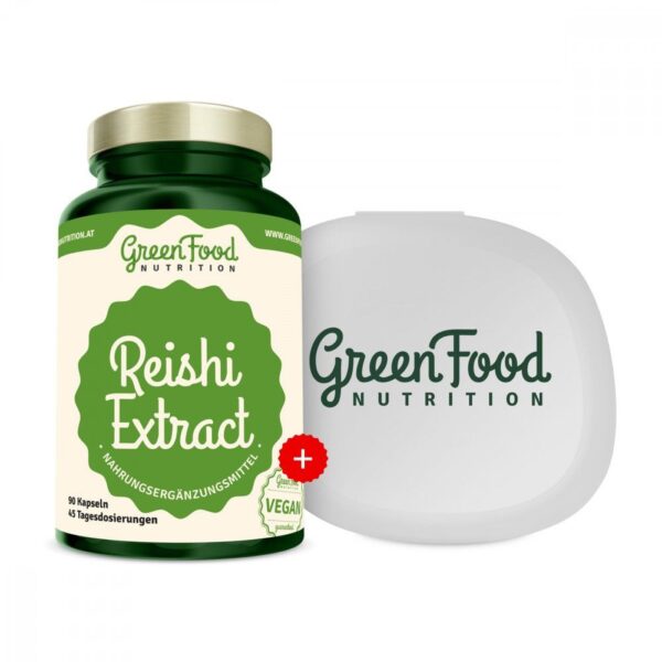 GreenFood Nutrition Reishi Extrakt +  KAPSELBEHÄLTER