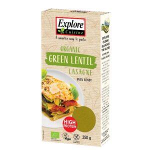 Explore Cuisine Bio Lasagne Platten aus grünen Linsen