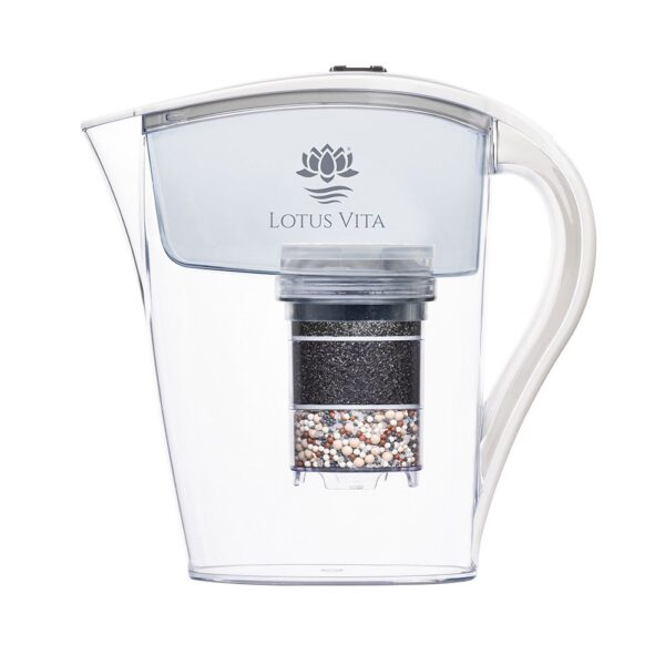 Lotus Vita Family Wasserfilter Filterkanne Natura Plus - Kristallweiss