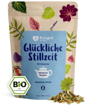 Glückliche Stillzeit BIO Schwangerschaftstee mit Bockshornklee - von PregniVital®