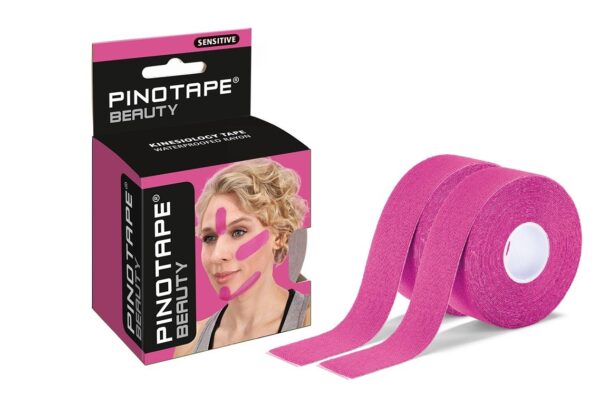 Pinotape Sensitive Tape Beauty kosmetisches Kinesiotape Pink 2 x 5m x 2