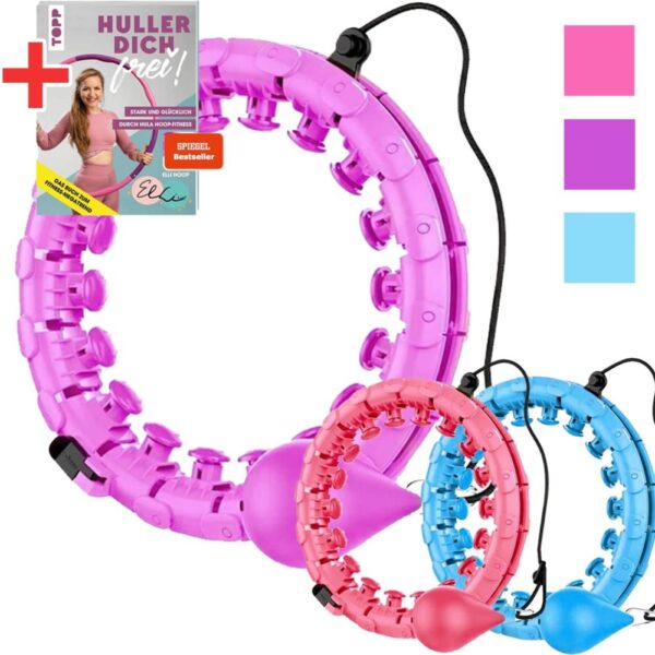 Sport-Knight® Smart Hula Hoop Maschine Lila inkl. Buch